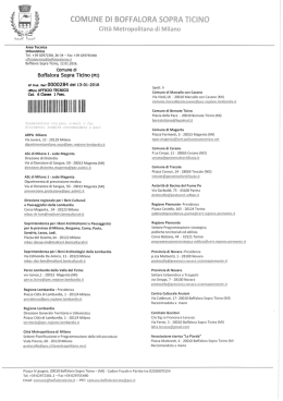 Convocazione Conferenza - Comune di Boffalora sopra Ticino