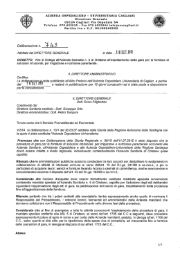 Deliberazione n. 743 del 18.09.2012