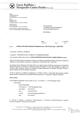(Conciliatore Bancario Finanziario) vom 21.08.2009