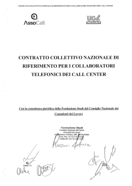 il CCNL per i Collaboratori Telefonici dei Call Center