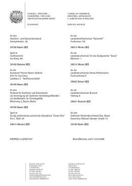 und Gastwirteverband Schlachthofstr. 59 39100 Bozen (BZ)