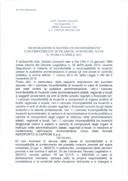 Doti. Davide Leonorcli Vie Segantini, i i 38068 Rovereto (TN) C.F.