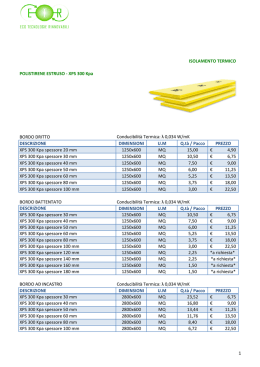 ISOLAMENTO TERMICO POLISTIRENE ESTRUSO
