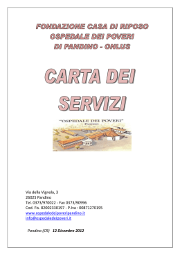 Via della Vignola, 3 26025 Pandino Tel. 0373/970022