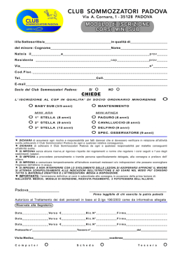 Via A. Comare, 1 - 35128 PADOVA