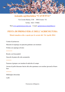 Via Cavetta Marina, 53/B 30016 Jesolo VE Tel/fax: 0421/ 378082