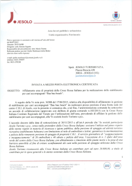 Affidamento area Croce Rossa Italiana per