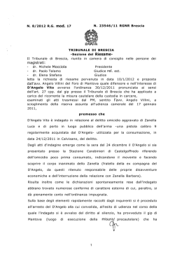 Trib. di Brescia, 20 gennaio 2012, n. 23546