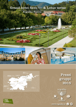Listino prezzi Wellness