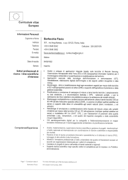 Curriculum vitae Europeo