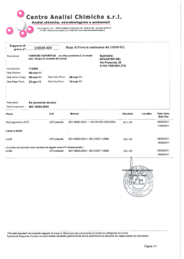 Analisi microbiologiche