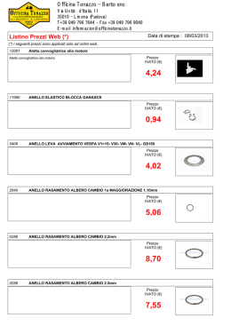 Listino Prezzi Web (*)