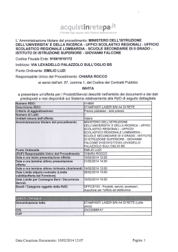 Lettera d`invito - Istituto di Istruzione Superiore Giovanni Falcone