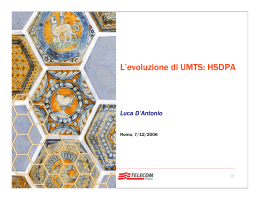 L`evoluzione di UMTS: HSDPA