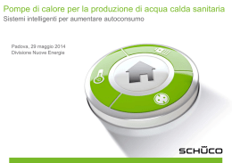 Massimizzazione dell`autoconsumo con le soluzioni