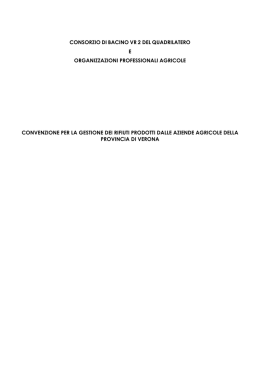 2015 convenzione per la gestione dei rifiuti agricoli