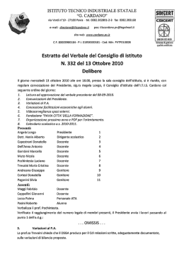 via Verdi n°19-27100 Pavia -tel.0382.302801-2-3