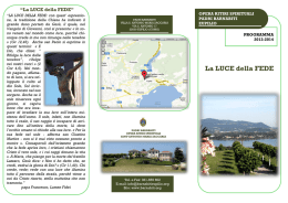 La LUCE della FEDE - Padri Barnabiti Eupilio