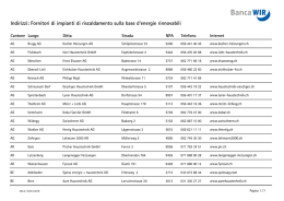 Indirizzi: Fornitori di impianti di riscaldamento sulla base d`energie