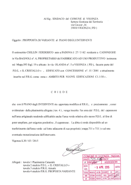 35010 VIGONZA( PD) - Comune di Vigonza