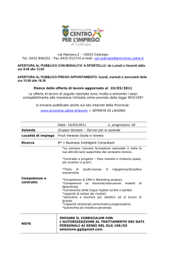 via Manzoni,2 &ndash; 33033 Codroipo Tel. 0432.906252