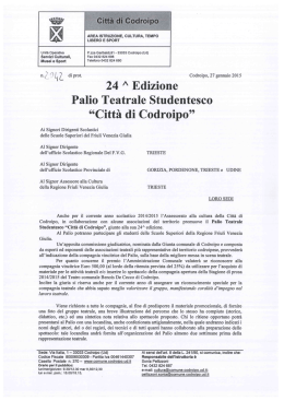 lettera di invito - Codroipo Cuore Live del Medio Friuli