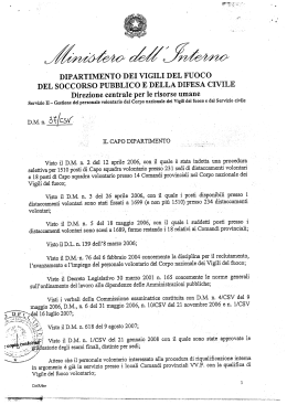 DIPARTIMENTO DEI VIGILI DEL FUOCO