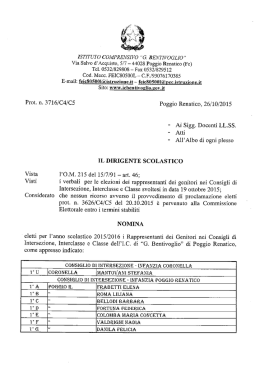 nomina rappresentanti genitori consigli