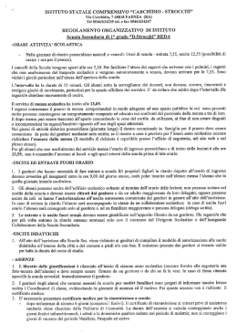 regolamento organizzativo Sc Sec. REDA