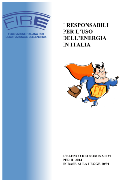 Libro EM 2014 - Fire - Federazione Italiana per l`uso Razionale dell