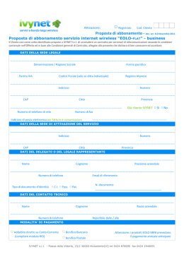&ldquo;EOLO-FLAT&ldquo; - business - Eolo Internet Wifi