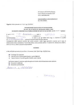 Al Consorzio di Bonifica Burana Corso Vittorio Emanuele II 107
