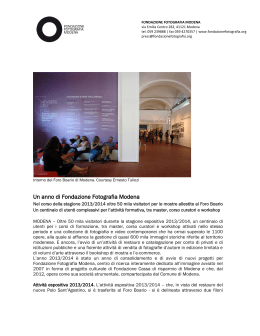 Un anno di Fondazione Fotografia Modena