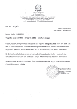 istituto Comprensivo &ldquo;Fermi&rdquo; Via Bolognesi,2