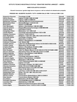 Orario ricevimento genitori 2010/2011