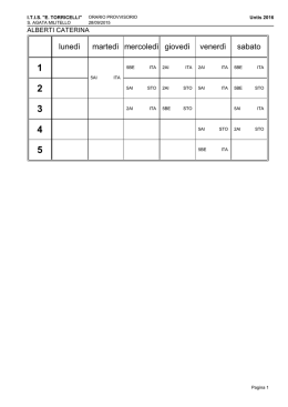 Orario Docenti a decorrere dal 28.09.2015.