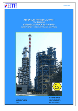 Impianti antideflagranti ATEX - Explosion Proof