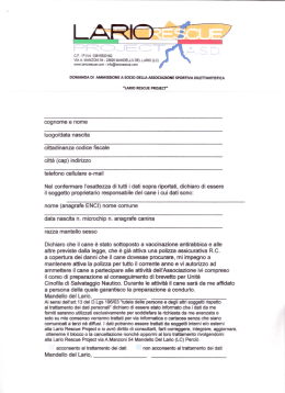 VIA A MANZONI 54 23826 MANDELLO DEL IJ\RIO (LC) \