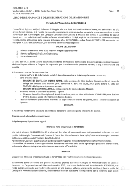 SOLARIS S.t.l. Via Dei Mille n. 35 E/F &raquo;&raquo; 40024 Castel