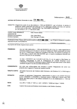 Deliberazione n. 50 E adottata dal Direttore Generale in data 2 6