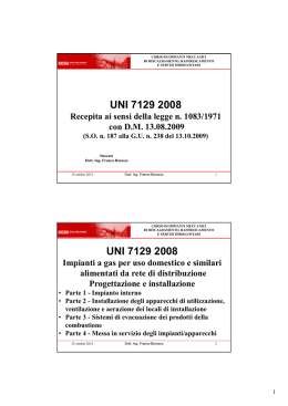 UNI 7129 2008 UNI 7129 2008 - Ordine degli Ingegneri della