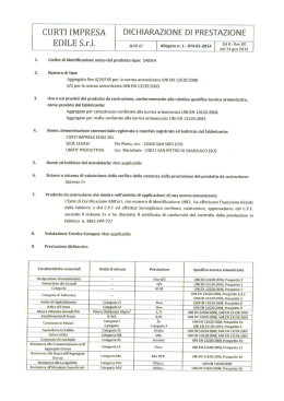 DoP – Dichiarazione di Prestazione Aggregati 2014