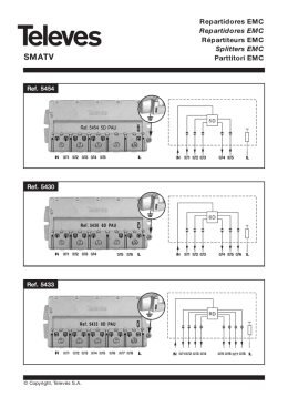 Repartidores EMC Repartidores EMC R&eacute;partiteurs EMC