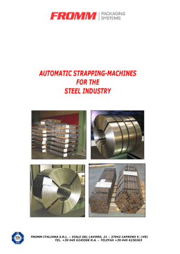 AUTOMATIC STRAPPING-MACHINES FOR THE STEEL INDUSTRY