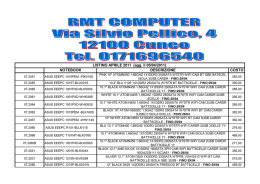 NOTEBOOK DESCRIZIONE COSTO LISTINO APRILE