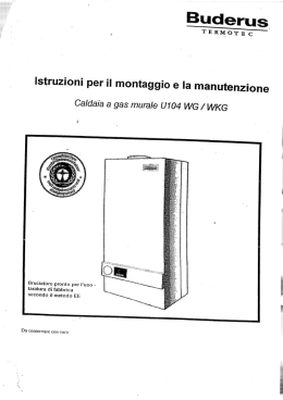 Istruzioni per il montaggio e la manutenzione