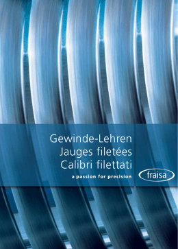 Gewinde-Lehren Jauges filet&eacute;es Calibri filettati