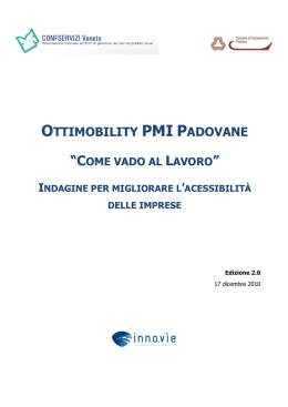 Relazione Progetto Ottimobility PMI Padovane