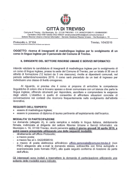 Comune di Treviso - Via Municipio, 16 - 31100 TREVISO