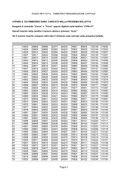 lista utenze attive rimborso nella prossima bolletta